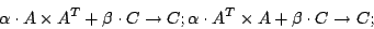 \begin{displaymath}\alpha \cdot A\times A^T + \beta \cdot C \to C ; \alpha \cdot A^T\times A +
\beta \cdot C \to C ;\end{displaymath}