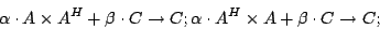 \begin{displaymath}\alpha \cdot A\times A^H + \beta \cdot C \to C ; \alpha \cdot A^H\times A +
\beta \cdot C \to C ;\end{displaymath}